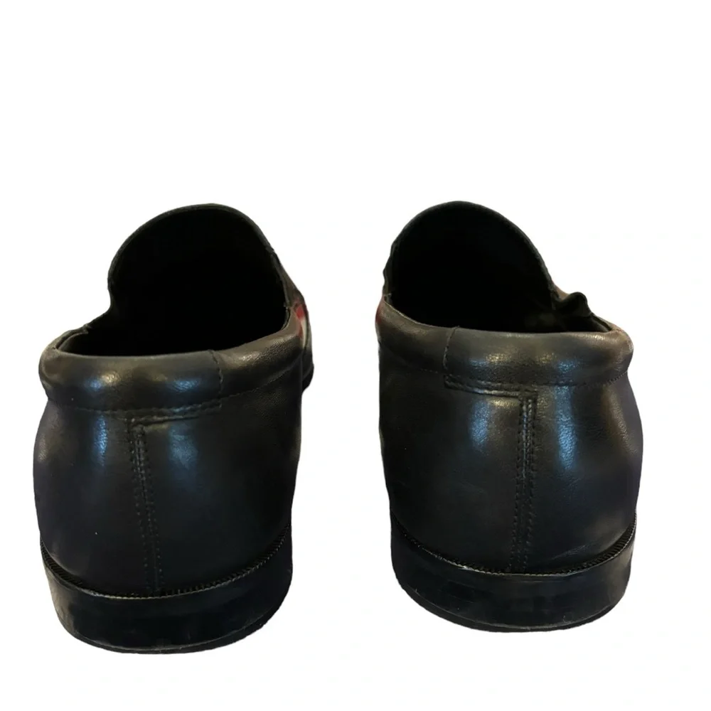 Gordon Rush Men’s Black‎ Leather Slip-On Loafers Size 9.5
